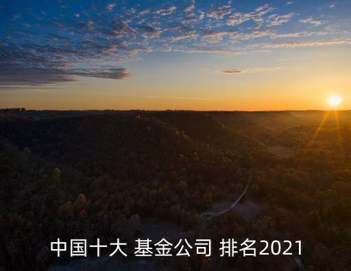 中國十大 基金公司 排名2021