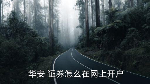  華安 證券怎么在網(wǎng)上開戶