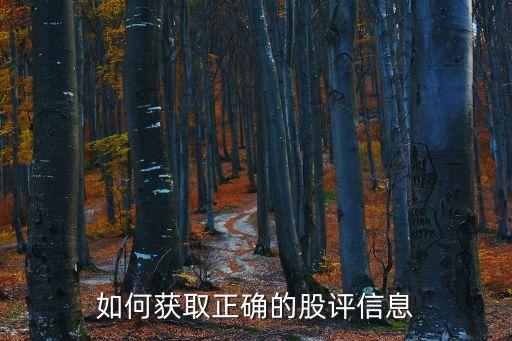 如何獲取正確的股評(píng)信息