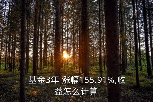  基金3年 漲幅155.91%,收益怎么計(jì)算