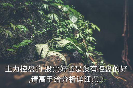 沒(méi)有控制人的股票