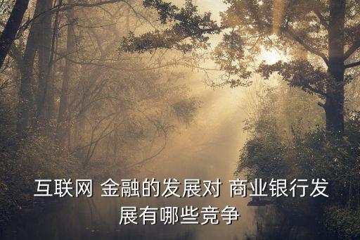 商業(yè)銀行互聯(lián)網(wǎng)金融體系構成