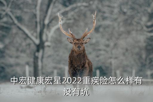 中宏健康宏星2022重疾險怎么樣有沒有坑