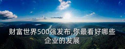 財富世界500強發(fā)布,你最看好哪些企業(yè)的發(fā)展