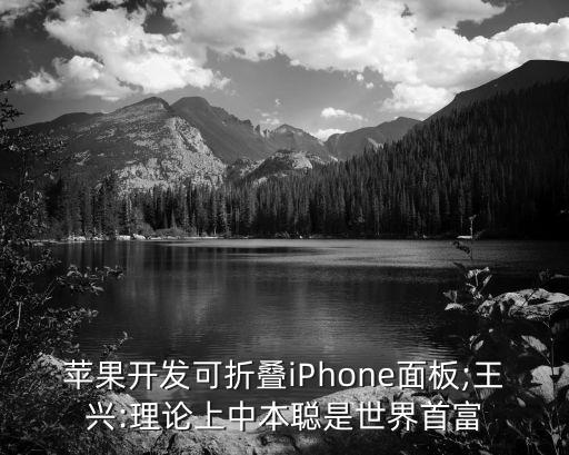 蘋(píng)果開(kāi)發(fā)可折疊iPhone面板;王興:理論上中本聰是世界首富