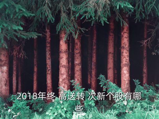 2018年終 高送轉(zhuǎn) 次新個股有哪些