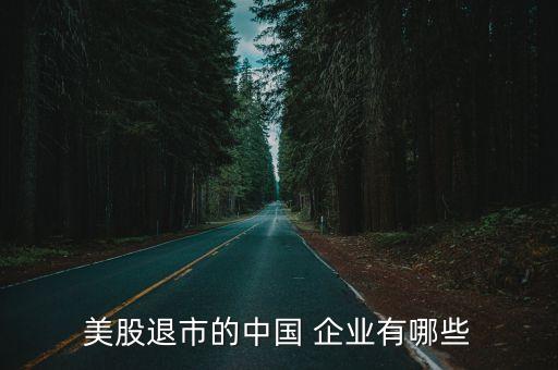 美股退市的中國 企業(yè)有哪些