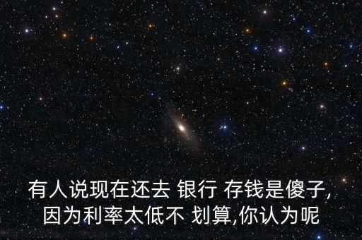 有人說現(xiàn)在還去 銀行 存錢是傻子,因?yàn)槔侍筒?劃算,你認(rèn)為呢