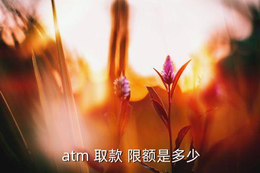 各銀行atm取款限額,郵政儲(chǔ)蓄銀行atm取款限額