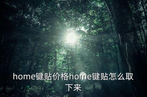 home鍵貼價(jià)格home鍵貼怎么取下來