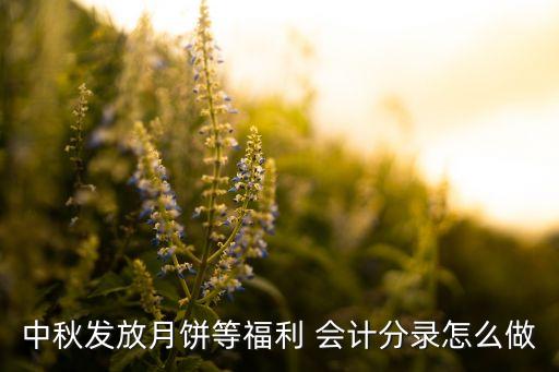 中秋發(fā)放月餅等福利 會計(jì)分錄怎么做