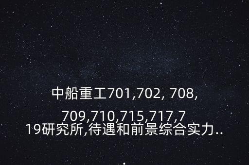 中船重工701,702, 708,709,710,715,717,719研究所,待遇和前景綜合實力...