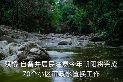 雙橋 自備井居民注意今年朝陽將完成70個小區(qū)市政水置換工作