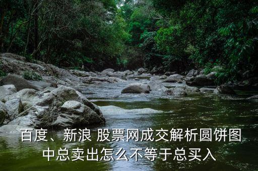  百度、新浪 股票網(wǎng)成交解析圓餅圖中總賣出怎么不等于總買入