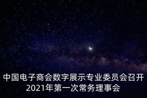 中國電子商會(huì)數(shù)字展示專業(yè)委員會(huì)召開2021年第一次常務(wù)理事會(huì)