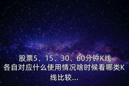  股票5、15、30、60分鐘K線各自對應(yīng)什么使用情況啥時候看哪類K線比較...