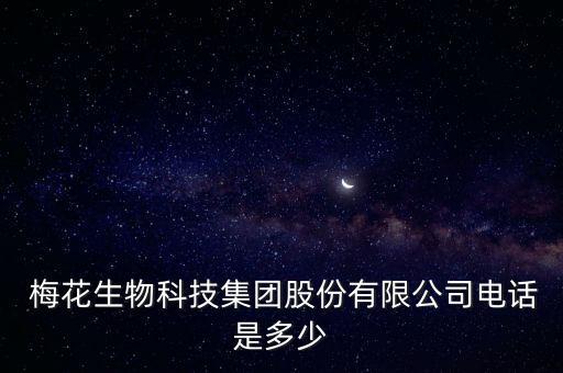  梅花生物科技集團股份有限公司電話是多少