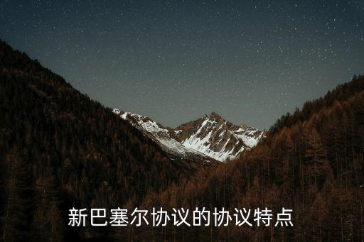 新巴塞爾協(xié)議的協(xié)議特點(diǎn)