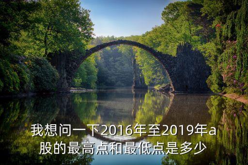 我想問(wèn)一下2016年至2019年a股的最高點(diǎn)和最低點(diǎn)是多少