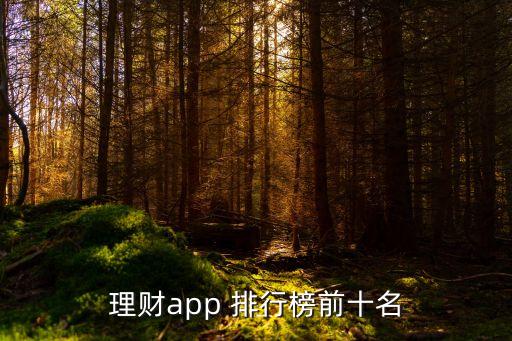 理財(cái)app 排行榜前十名