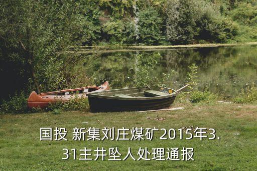  國投 新集劉莊煤礦2015年3.31主井墜人處理通報