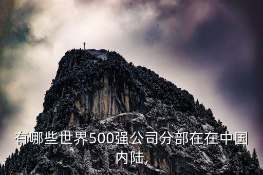 有哪些世界500強(qiáng)公司分部在在中國(guó)內(nèi)陸,