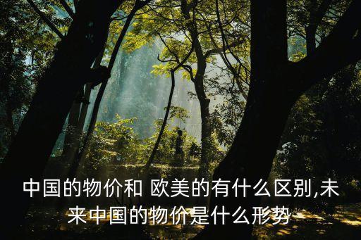 中國的物價和 歐美的有什么區(qū)別,未來中國的物價是什么形勢