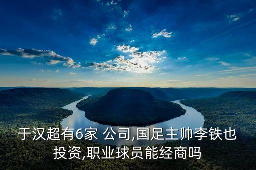 于漢超有6家 公司,國(guó)足主帥李鐵也投資,職業(yè)球員能經(jīng)商嗎