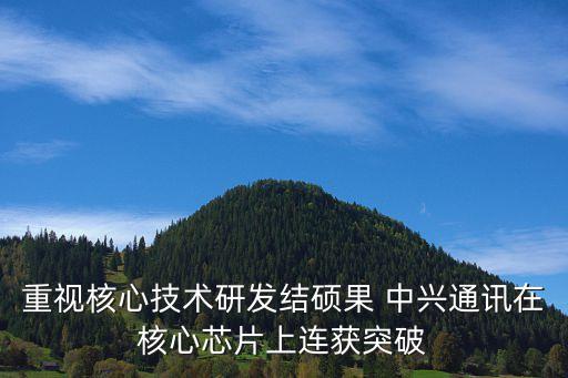 重視核心技術(shù)研發(fā)結(jié)碩果 中興通訊在核心芯片上連獲突破