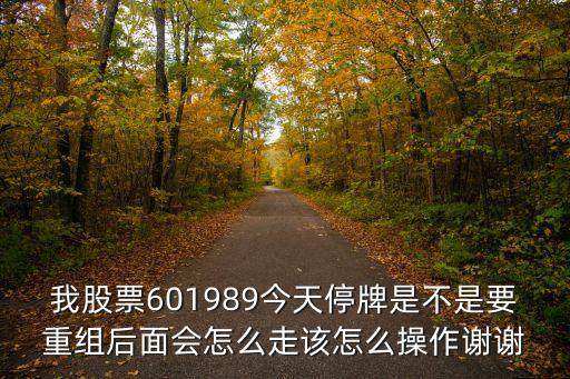 我股票601989今天停牌是不是要重組后面會怎么走該怎么操作謝謝