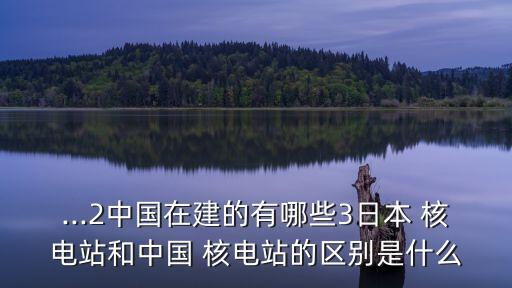 ...2中國在建的有哪些3日本 核電站和中國 核電站的區(qū)別是什么