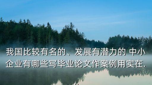 2013中國(guó)最具潛力中小企業(yè),福布斯最具潛力中小企業(yè)榜