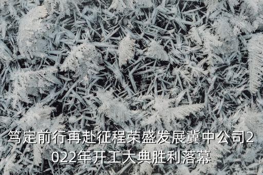 篤定前行再赴征程榮盛發(fā)展冀中公司2022年開(kāi)工大典勝利落幕