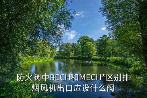 防火閥中BECH和MECH*區(qū)別排煙風(fēng)機出口應(yīng)設(shè)什么閥