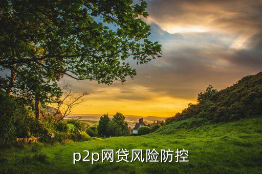 p2p網(wǎng)貸風(fēng)險(xiǎn)防控