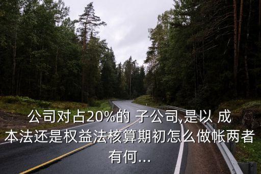 公司對占20%的 子公司,是以 成本法還是權(quán)益法核算期初怎么做帳兩者有何...