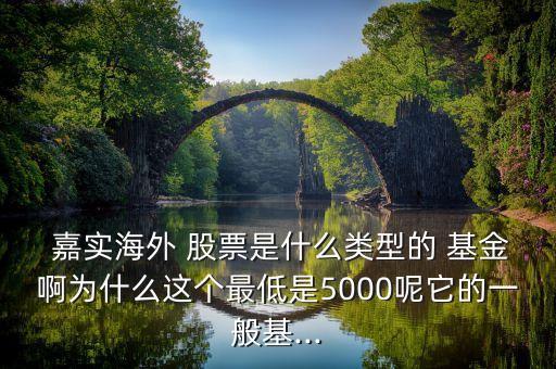  嘉實(shí)海外 股票是什么類型的 基金啊為什么這個(gè)最低是5000呢它的一般基...