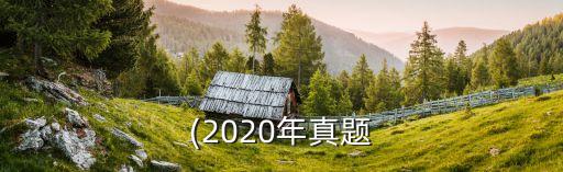 (2020年真題