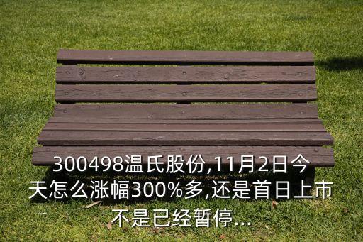 300498溫氏股份,11月2日今天怎么漲幅300%多,還是首日上市不是已經(jīng)暫停...