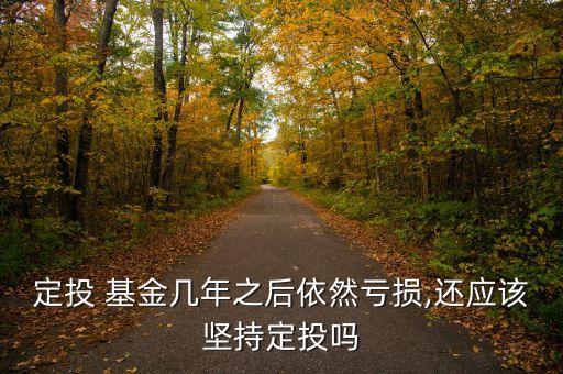 定投 基金幾年之后依然虧損,還應(yīng)該堅(jiān)持定投嗎