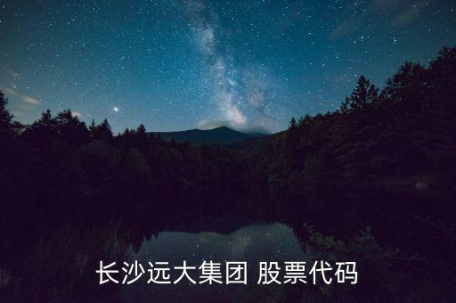 長(zhǎng)沙遠(yuǎn)大集團(tuán) 股票代碼