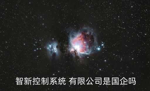  智新控制系統(tǒng) 有限公司是國企嗎