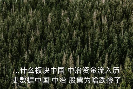 ...什么板塊中國(guó) 中冶資金流入歷史數(shù)據(jù)中國(guó) 中冶 股票為啥跌慘了