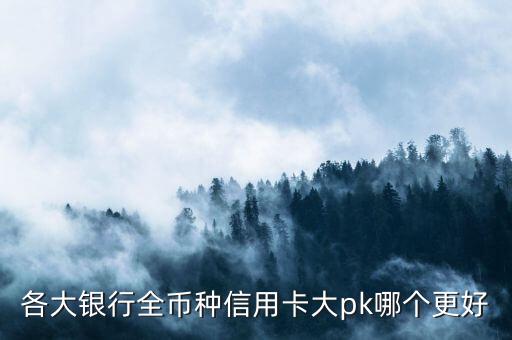 各大銀行全幣種信用卡大pk哪個(gè)更好