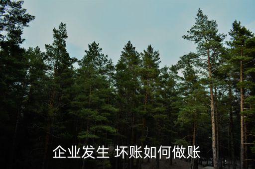 公司處理壞賬,公司發(fā)生壞賬怎么處理