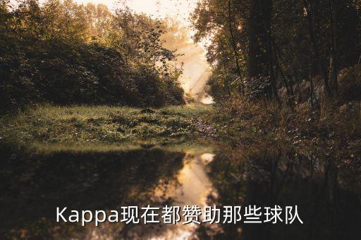 Kappa現(xiàn)在都贊助那些球隊