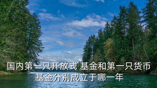 國內第一只開放式 基金和第一只貨幣 基金分別成立于哪一年