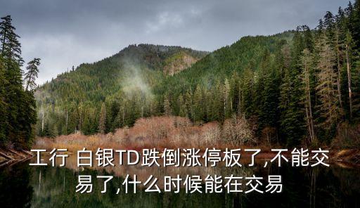 工商銀行調整白銀td保證金通知