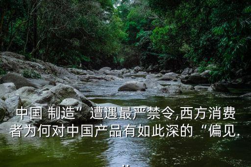 中國 制造”遭遇最嚴(yán)禁令,西方消費(fèi)者為何對中國產(chǎn)品有如此深的“偏見...