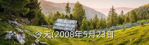 今天(2008年5月23日